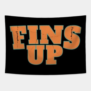 fins-up Miami Dolphin Tapestry