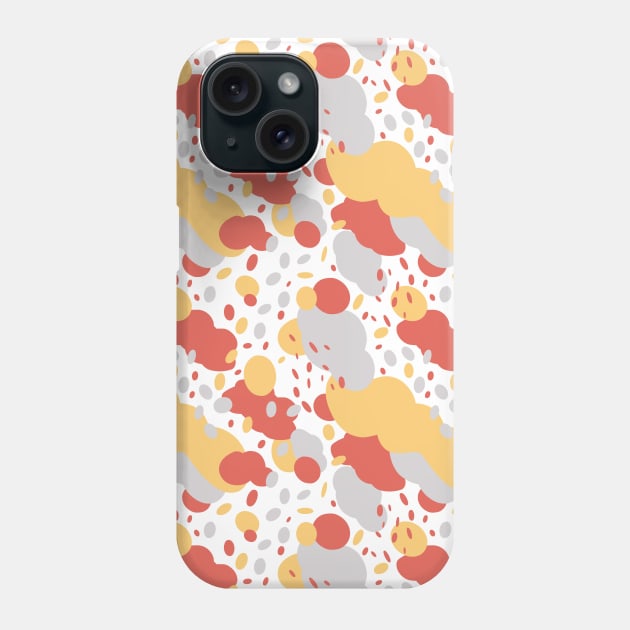 Abstract doodle shapes colorful pattern Phone Case by Elemesca