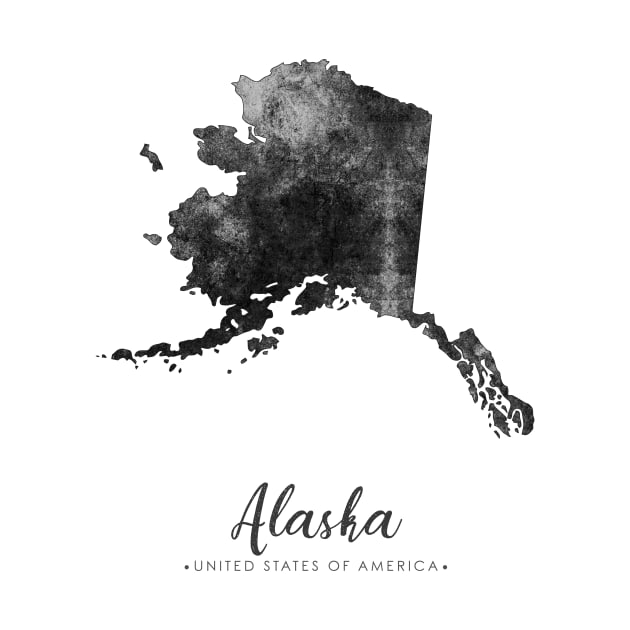 Alaska State Map by StudioGrafiikka