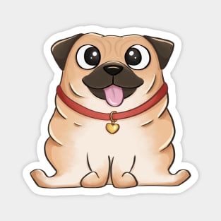 Cute Pug Magnet