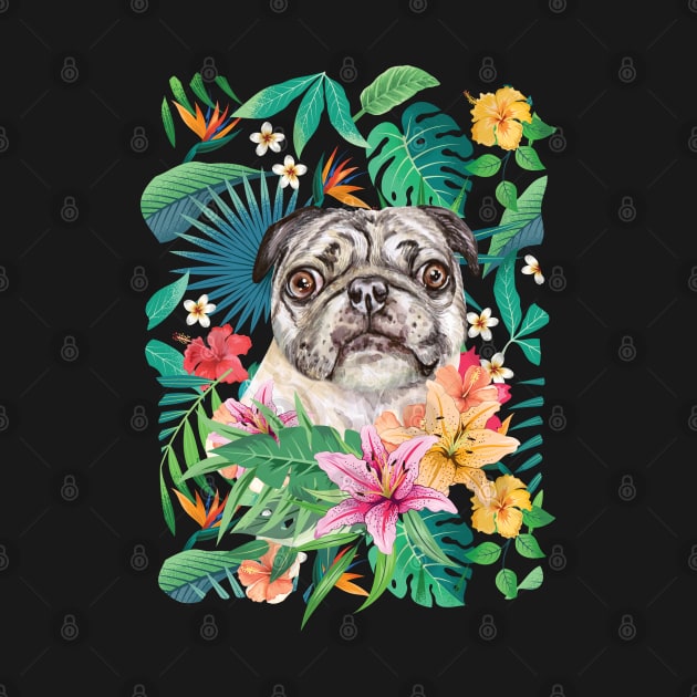 Tropical Pug 6 by LulululuPainting