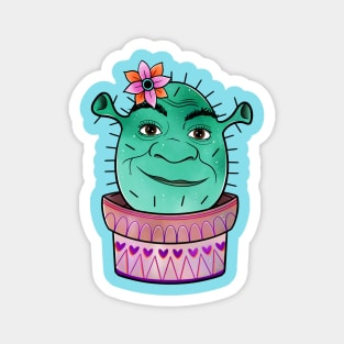 Funny ogre cactus Magnet