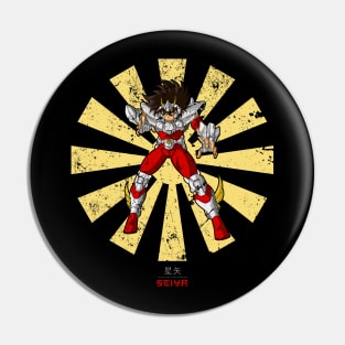 Pegasus Seiya Retro Japanese Pin