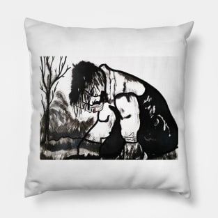 TRES TRISTES MUJERES Pillow