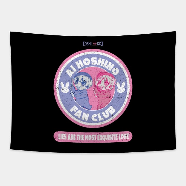 OSHI NO KO: AI HOSHINO FAN CLUB (GRUNGE STYLE) Tapestry by FunGangStore