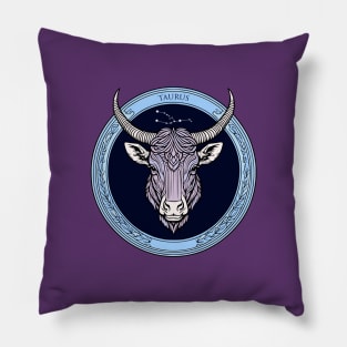 Taurus Zodiac Sign Horoscope Pillow