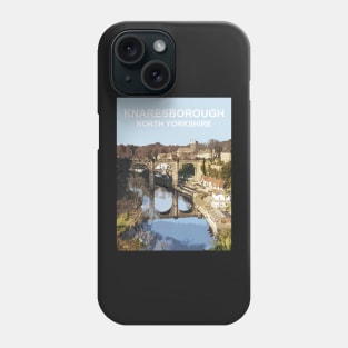 Knaresborough, North Yorkshire. Travel poster Phone Case