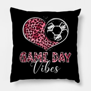 Soccer Game Day Vibes Soccer Mom Game Day Season Pillow