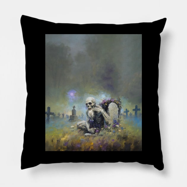 Curse Of A Slow Death Pillow by PositiefVibez