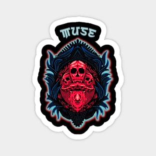 demon skull and buffalo ~ Muse Magnet