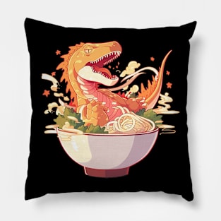 dinosaur in noodles Pillow