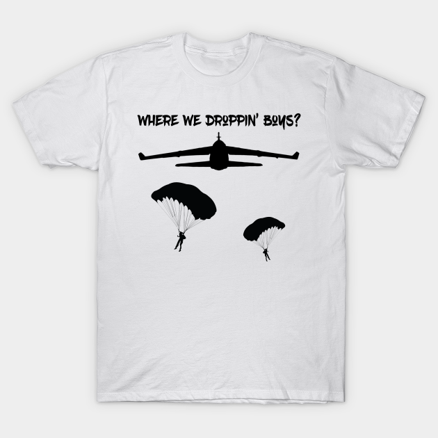 Battle Royale BRAND NEW Where We Droppin' Boys T-shirt MADE IN USA Battle Royale BRAND NEW Where We Droppin' Boys T-shirt MADE IN USA