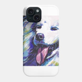 Samoyed dog art Bright colorful pop art Phone Case