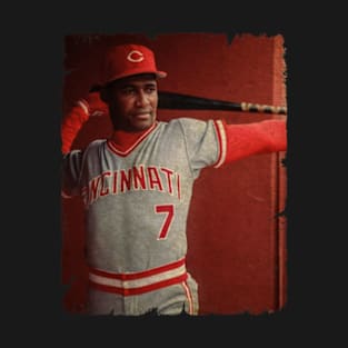 Mariano Duncan in Cincinnati Reds T-Shirt