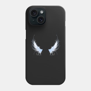 Angels Wings on Black Background ( Second ) Phone Case