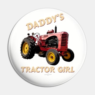 Daddy's Tractor Girl Pin