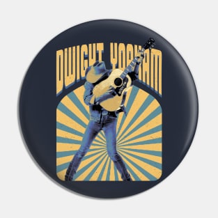 Dwight Yoakam Guitar Vintage Pin