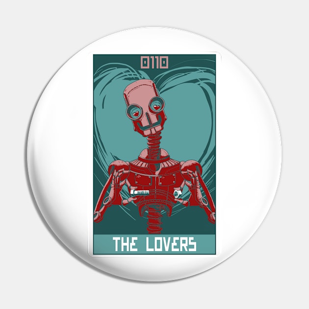 Robo Tarot: The Lovers Pin by PeterTheHague