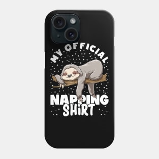 Funny Napping Sleeping Sloth Lazy Sleep Phone Case