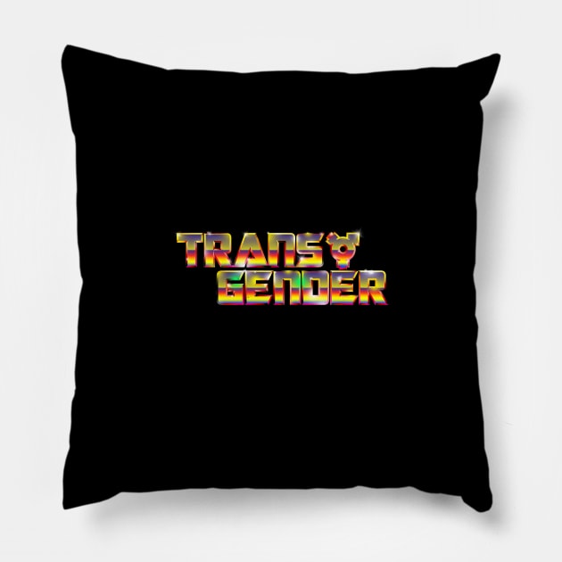 Transgnder parody logo Pillow by jonah block
