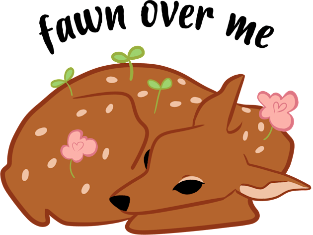 fawn over me Kids T-Shirt by stickerjock