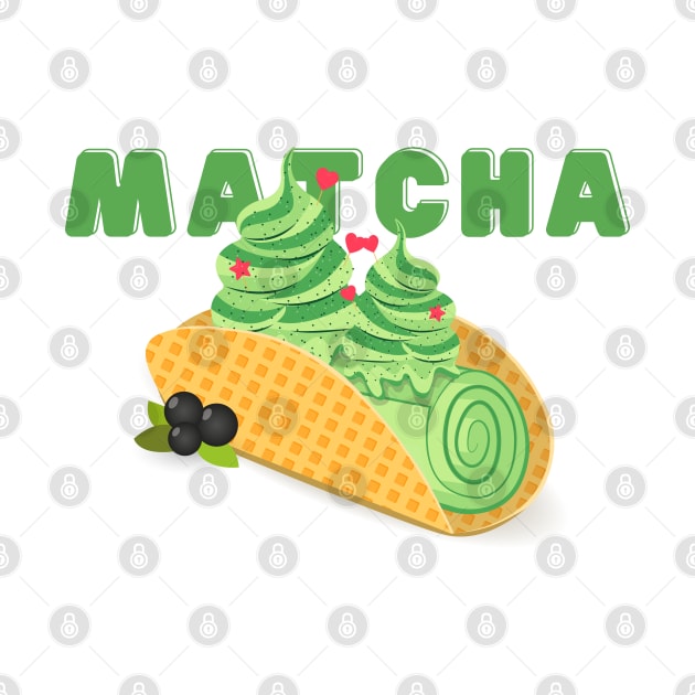 I love ice cream a waffle lot | Matcha Ice Cream Flavor | Ice Cream Lovers | Sundae Lovers | Sweet Summer Treat | Sweet Tooth by mschubbybunny