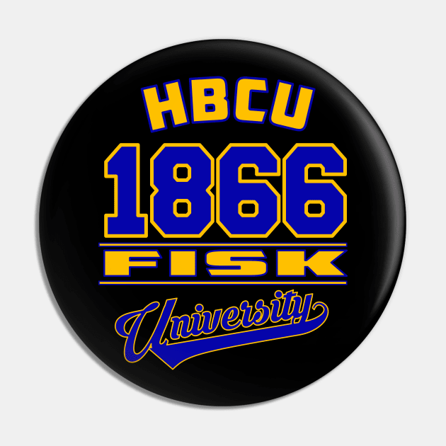 Fisk University 1866 Apparel Pin by HBCU Classic Apparel Co