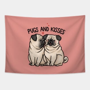 Pugs and Kisses Tapestry