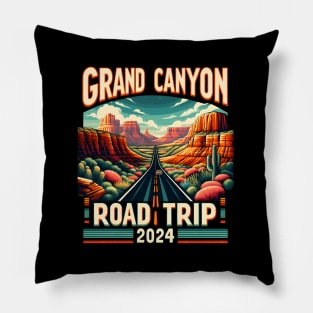 Family Trip Summer Vacation 2024 Grand Canyon Road Trip Pillow