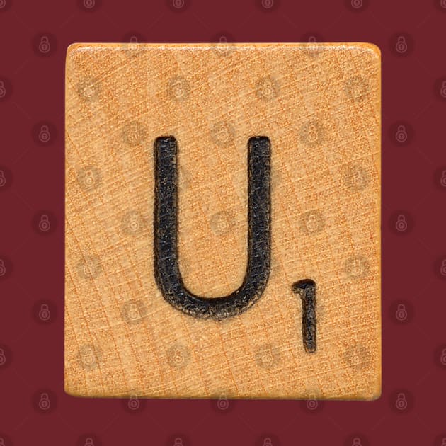 Scrabble Tile 'U' by RandomGoodness