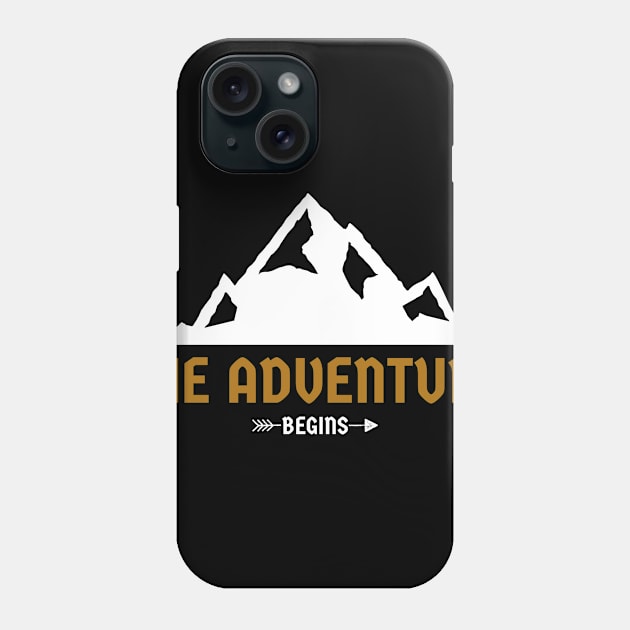 The Adventure Begins Phone Case by CatMonkStudios