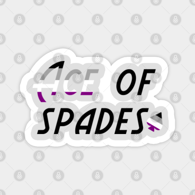 Ace of Spades Spade Asexual Pride TeePublic