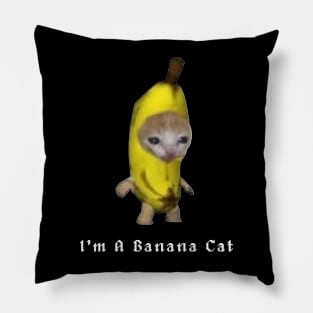 Banana Cat Meme Pillow