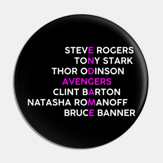 Avengers Endgame Original 6 Avengers Endgame Pin Teepublic