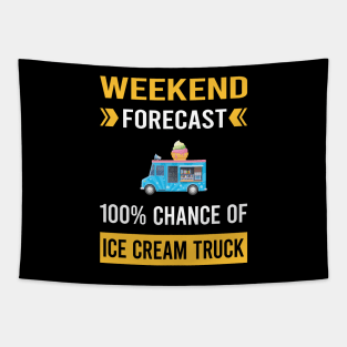 Weekend Forecast Ice Cream Truck Trucks Tapestry