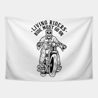 living rider motorcycle Tapestry