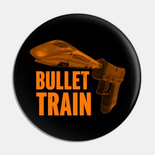 Cool Awesome Bullet Train Original Photographic Gun Art For Gun Fans Pin