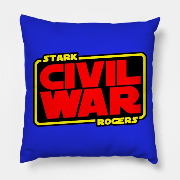 Civil War (colour) Pillow by ZombieMedia