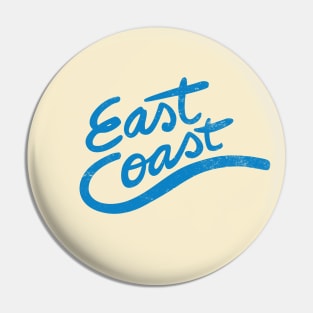 East Coast retro typography Pin