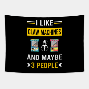 3 People Claw Machine Crane Tapestry