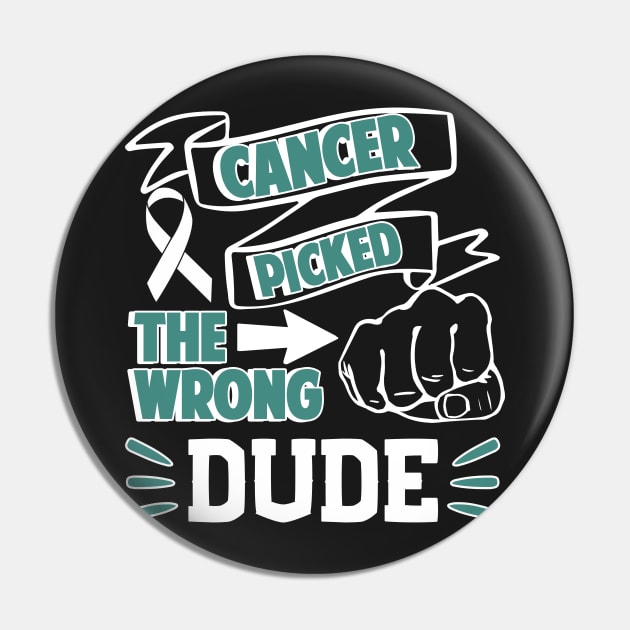Cancer Picked The Wrong Dude Pin by Mesyo