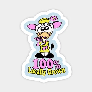 100% Locally Grown Magnet