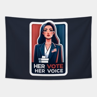 Her Vote, Her Voice - Business Leader Corporate Woman Election Tapestry