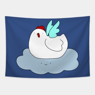 Angel Cloud Chicken Tapestry