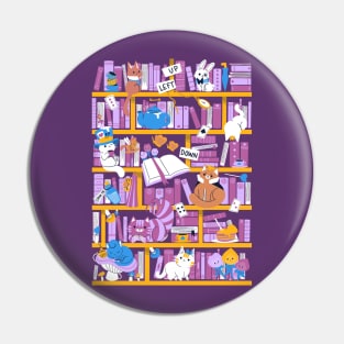 Library in Wonderland Pin