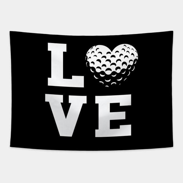 Golf Love Tapestry by ArtStopCreative