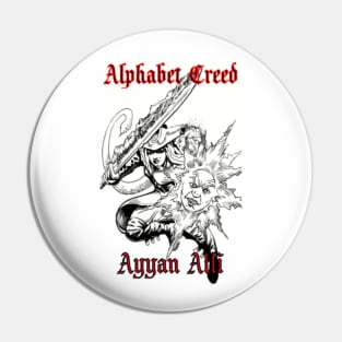 Ayyan Alphabet Creed Silueta Pin