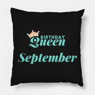 Birthday Queen September Pillow