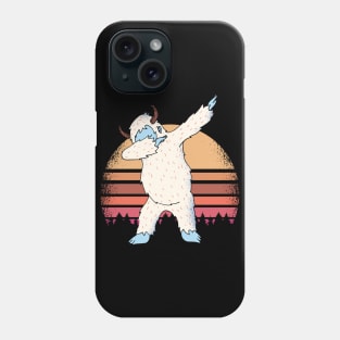 Dabbing Yeti Sunset Funny T-shirt Phone Case