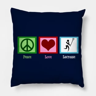 Peace Love Lacrosse Pillow